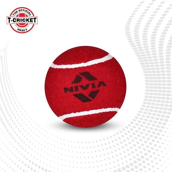 Nivia Cricket Tennis Ball Heavy Weight (pack of 12 balls)