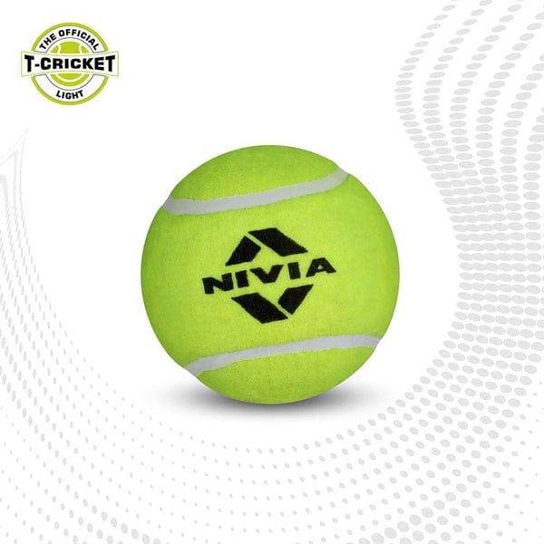 NIVIA Cricket Tennis Ball Light Weight (Pack of 12 Balls)