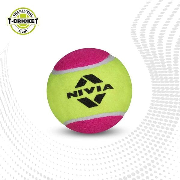 NIVIA Cricket Tennis Ball Light Weight (Pack of 12 Balls)