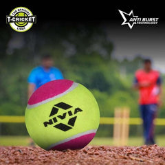 NIVIA Cricket Tennis Ball Light Weight (Pack of 12 Balls)