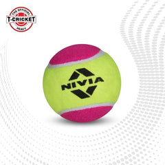 Nivia Cricket Tennis Ball Heavy Weight (pack of 12 balls)